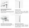 NEW TRENDY Drzwi prysznicowe przesuwne samodomykające SOFTI 160x200 EXK-3901